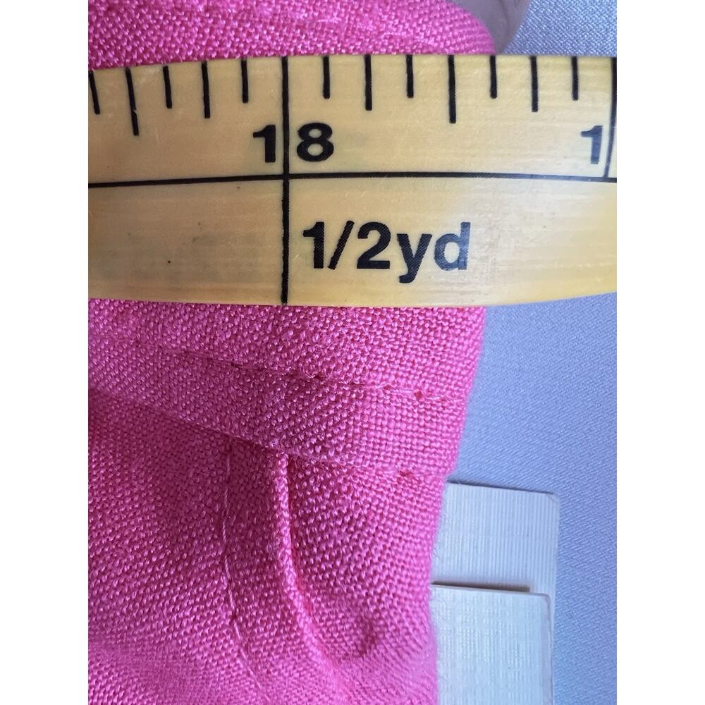 Anne Klein Women's Pink Linen Dress Pants Relaxed Straight 31" Inseam 14 - Picture 6 of 9